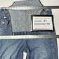 Levis Overalls Womens Large Wide Straight Leg Blue Denim Bibs 90s Y2K *Flaw