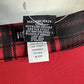 Hot Topic Skirt Womens Large Red Plaid Zip Off Circle Short Academia Pockets EUC