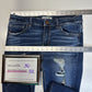 BKE Jeans Womens 28 Payton Midrise Ankle Skinny Blue Stretch Denim Distressed