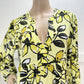 Anthropologie Maeve Dress Large Petite Yellow Floral Amber Tiered Tunic NEW