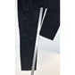 American Eagle Jeans Womens 14 Mom High Rise Strigid Black Denim Distress Grunge