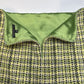 Theory Skirt Womens 4 Green Yellow Wool Woven Check Mini Lined Academia Preppy