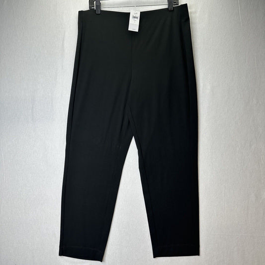 J Jill Pants Womens Large 16 Wearever Slim Ankle Black Forward Seam Stretch NEW