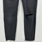 American Eagle Jeans 10 Hi Rise Jegging Next Level Faded Black Denim Distress