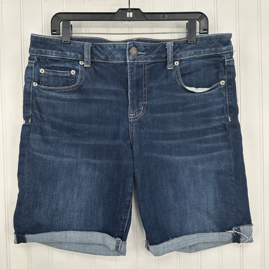 American Eagle Shorts 16 Skinny Bermuda Midrise Blue Next Level Stretch Denim