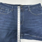 Judy Blue Jeans Womens 22W Cropped Straight Blue Denim Dark Fray Split Hem EUC