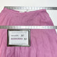 Dana Buchman Skirt Womens 10 Linen Midi Pink Asymmetrical Zip Coastal Barbie NEW