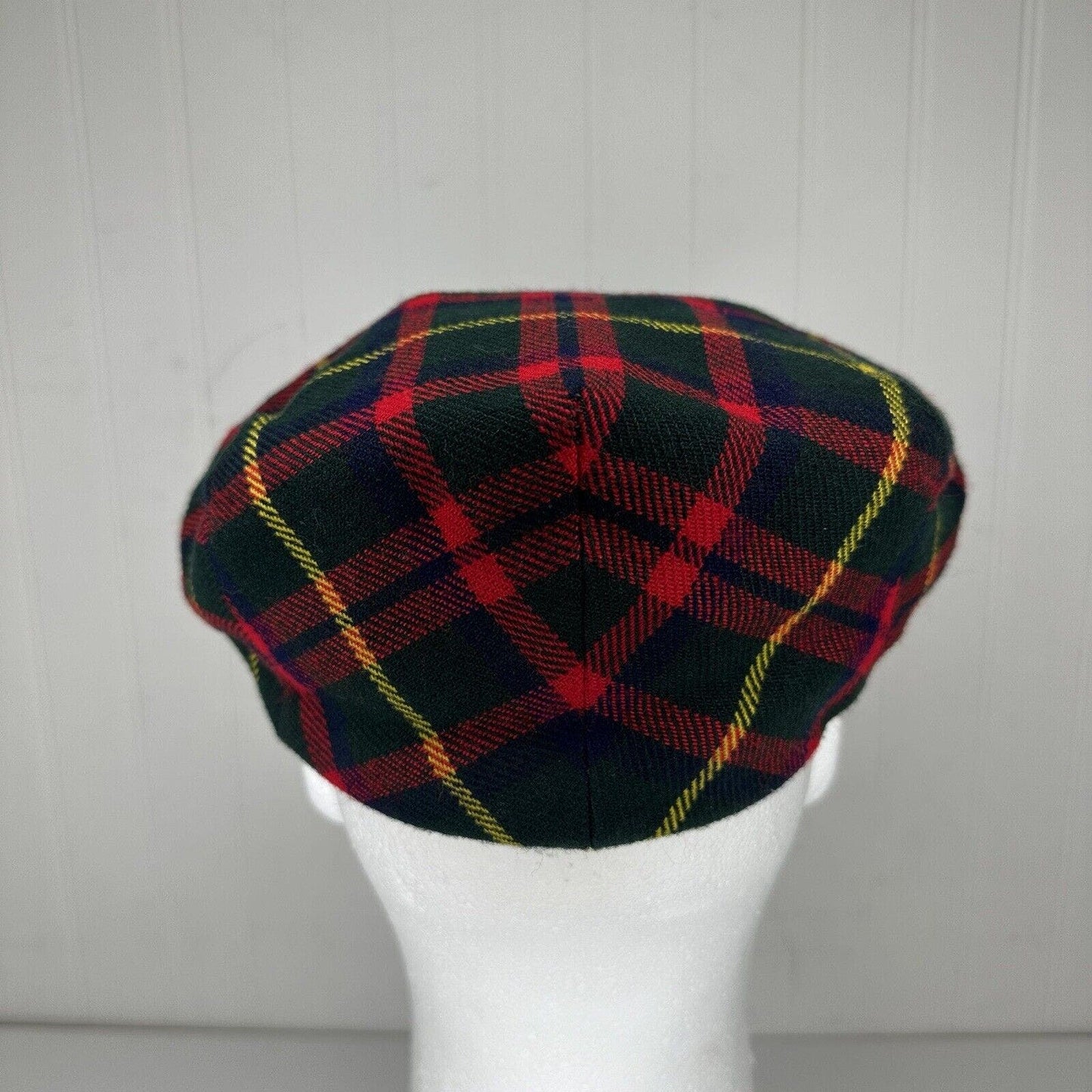 Shandon Wool Tweed Newsboys Hat Flap Cap MacKintosh Hunting Tartan Size 7¼ / 59