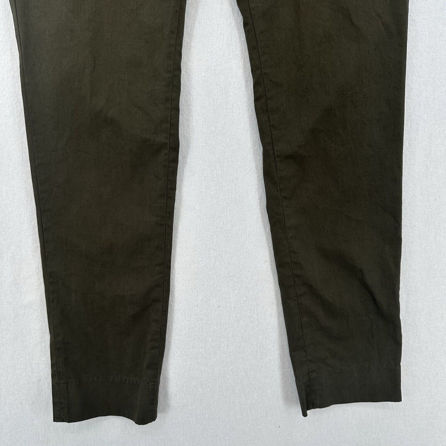 L Estrange Pants Mens Large The 24 Trouser Slim Fit Tapered Khaki Green Stretch