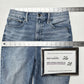 Good American Jeans Women 6 28 Good Waist Crop Skinny Ankle Blue Denim Distress