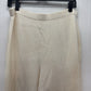 St John Pants Womens 14 Santana Knit Wide Crop Beige Wool Blend Pull On Minimal