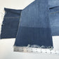 Spanx Jeans Womens Small Cropped Flare High Rise Pull On Stretch Denim Fray EUC