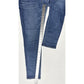 American Eagle Jeans Womens 14 Super Hi Rise Jegging Super Stretch Blue *Flaw