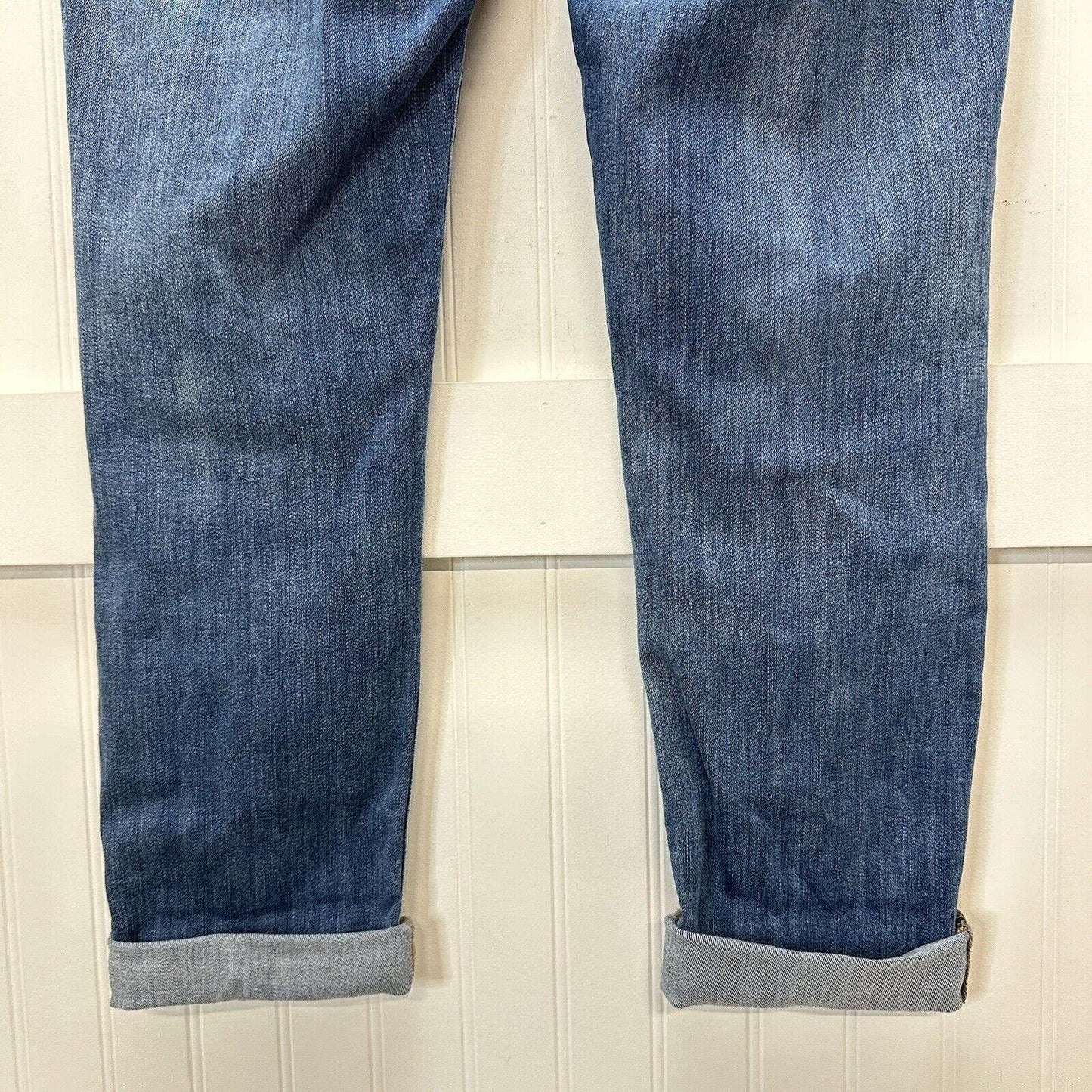 Judy Blue Jeans Womens 7/28 Blue Boyfriend Midrise Denim Distressed Medium Wash