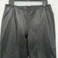 Giovanni Navarre Leather Pants Womens 14 Black Wide Flared Leg Lined Baddie Moto