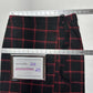 Banana Republic Skirt Women 6 Midi Red Black Plaid Faux Wrap Office Academia NEW