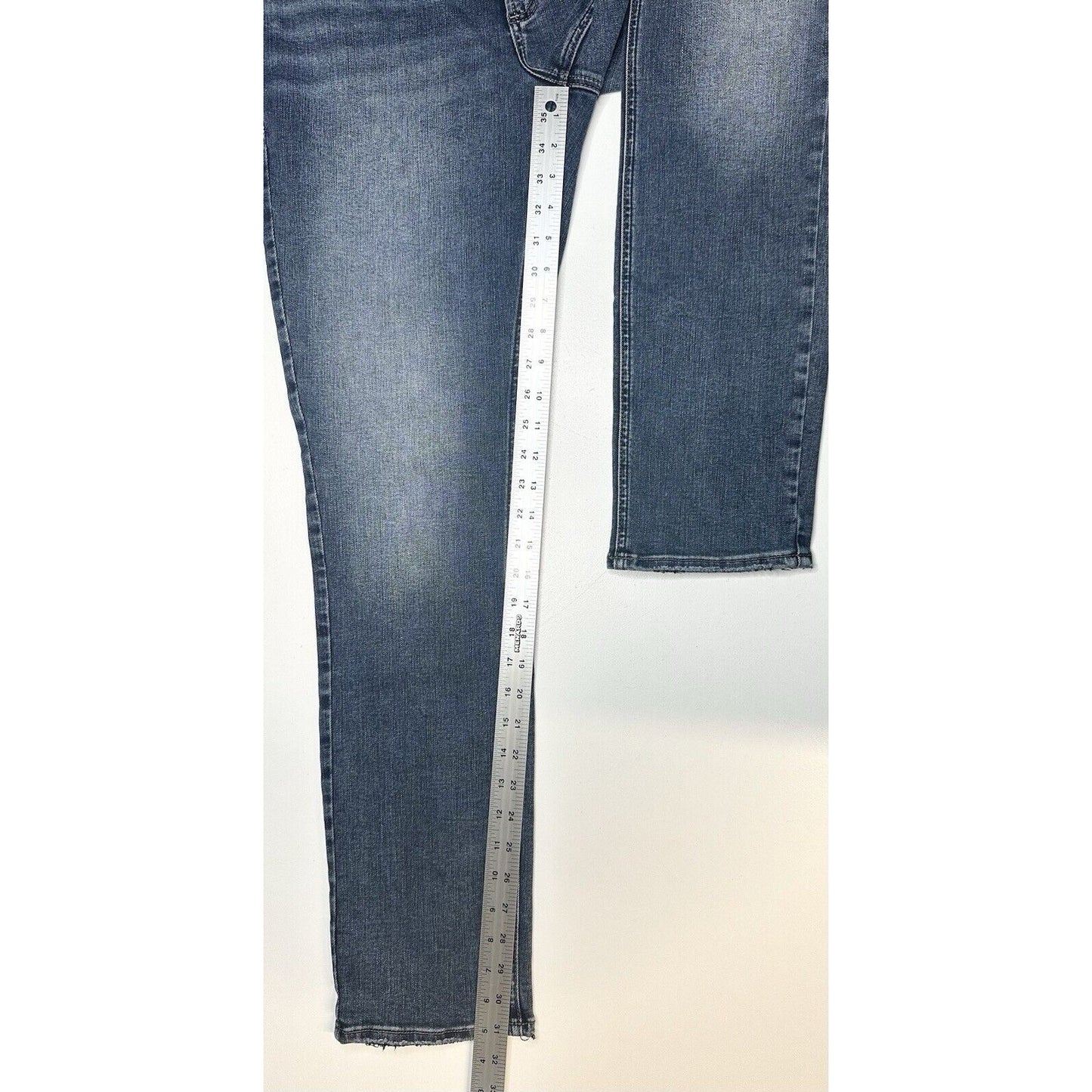 Silver Jeans Womens 30 Elyse Straight Relaxed Midrise Blue Stretch Denim Western