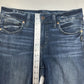 Silver Jeans Womens 31 Suki Capri Curvy Midrise Blue Stretch Denim Crop Western