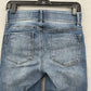 Apt 9 Jeans Womens 4 Capri Tummy Control Cuffed Blue Stretch Denim Comfort