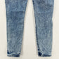 Judy Blue Jeans Womens 11 30 Skinny Blue Acid Wash Stretch Denim Distressed 80s