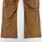 Soft Surroundings Pants Womens Large Petite Flared Crop Faux Suede Brown EUC