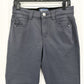 Democracy Jeans Womens 8 Petite Straight Ab Solution Gray Stretch Denim EUC