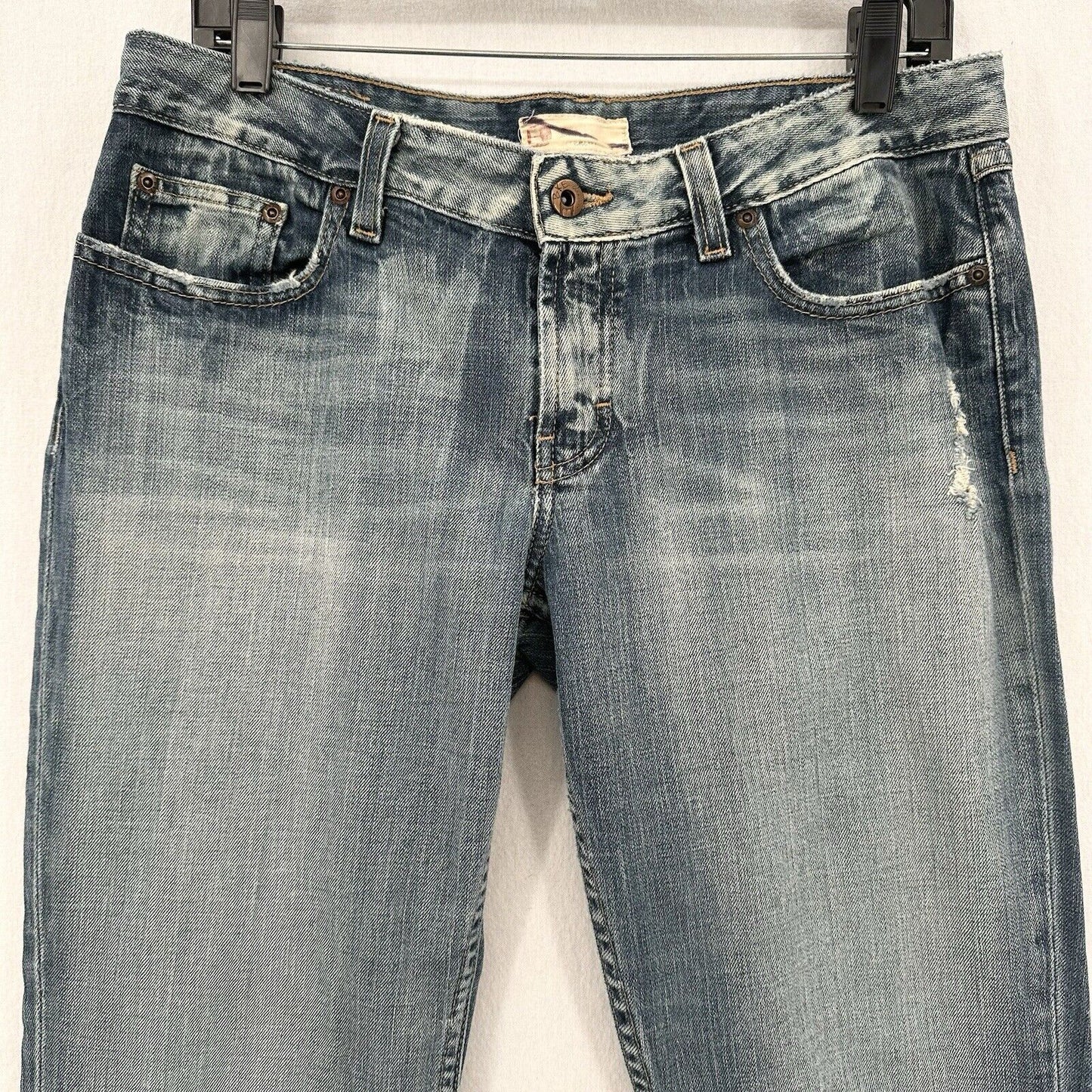 Vintage BKE Jeans Womens 34x34.5 Star Flare Distressed Hippie Western Y2K Tag31