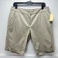 Tommy Bahama Jet Set Twill Bermuda Shorts 10 Beige Gemma Fit Cotton Neutral NEW