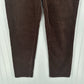 Democracy Jeans Womens 12 Straight Ab Solution Brown Corduroy Preppy 35"Waist