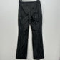 Vintage Ralph Lauren Leather Pants Womens 4 Black Bootcut Lined Moto Biker Goth