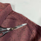 Tommy Bahama Button Up Shirt Mens Large Cotton/Silk Maroon Long Sleeve Leaves