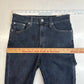 Lovers + Friends Mason Skinny Jeans Sz 26 High Rise Blue Denim Distressed *Flaw