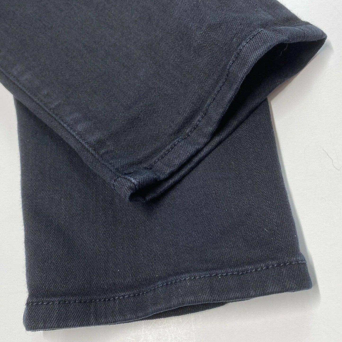 Frame Le Skinny Sz 28 Midrise Stretch Denim Black Jeans Distress Holes Destroyed