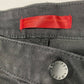 JLO Jennifer Lopez Sculpt Straight Sz 12 Black Stretch Denim Jeans Raw Hems EUC