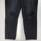 American Eagle Mom Jean Sz 6 Short High Rise Black Denim Crop Distressed Holes