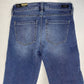 Liverpool The Crop Straight Sz 0/25 Stretch Denim Jeans Zipper Stripes Fray NEW