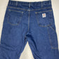 Tyndale Broken-In Relaxed Flame Resistant Utility Jeans Sz 38x30 CAT2 Blue Denim