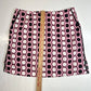 Golftini Skort 6 Long Pink Hexagon Pattern Activewear Tennis Skirt Shorts *Flaw