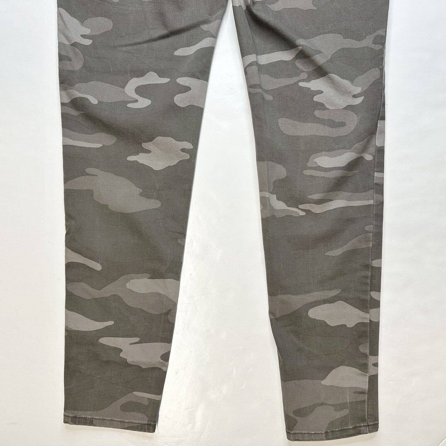 Democracy Ab Solution Skinny Jeans Womens 8 Gray Camo Stretch Denim Booty Lift