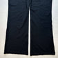 Anthropologie Maeve Ponte Wide Leg Pants Sz Large Black Stretch Knit Pull On EUC