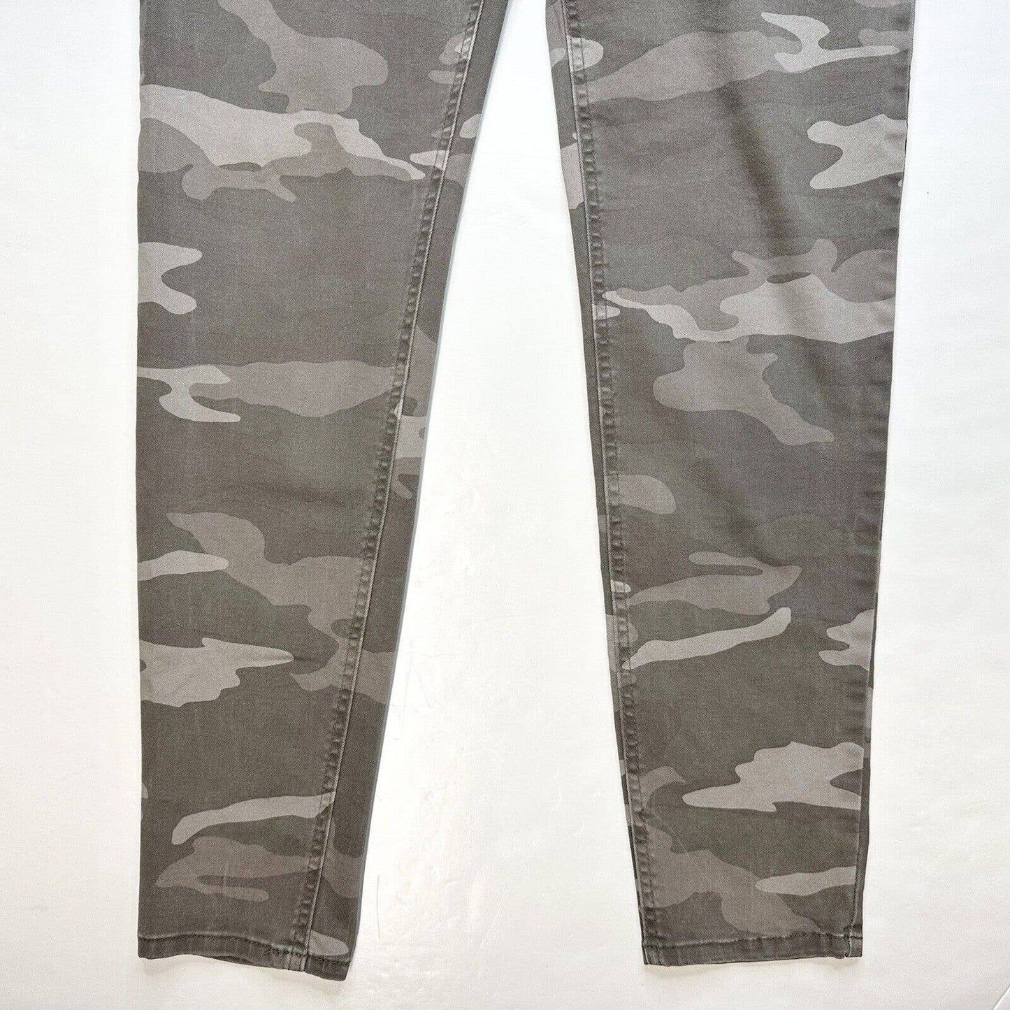 Democracy Ab Solution Skinny Jeans Womens 8 Gray Camo Stretch Denim Booty Lift