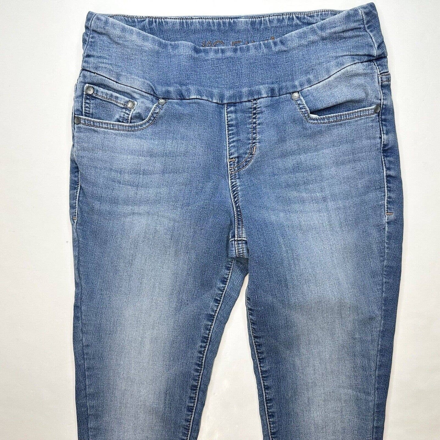 Jag Jeans High Rise Skinny Jean Womens 6 Pull On Stretch Blue Denim *Flaw