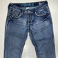 Hydraulic Gramercy Original Jegging Sz 3/4 Womens Stretch Denim Blue Jean Bling