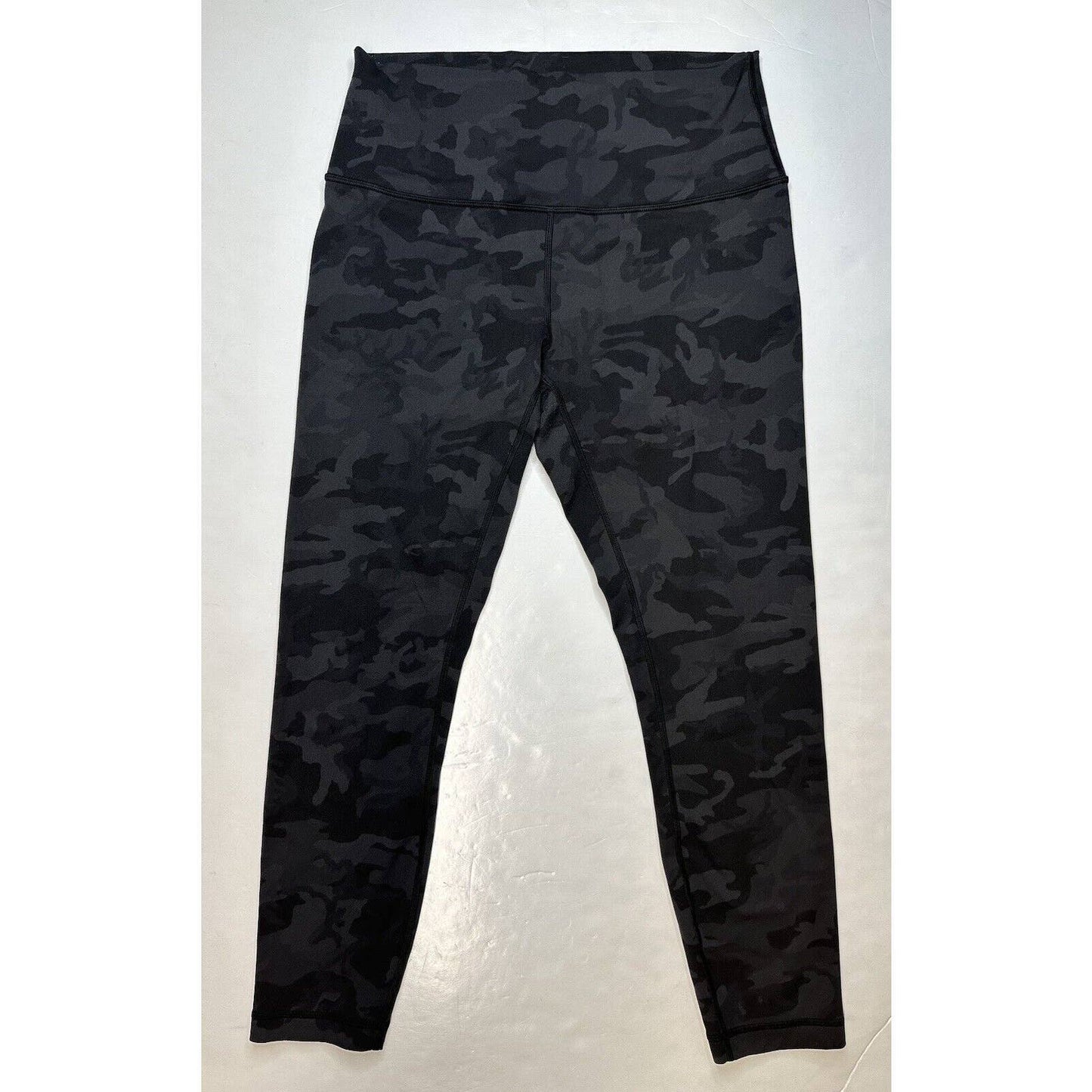 Lululemon Wunder Under High Rise Tight 25" Sz 10 Black/Gray Camo Crop Legging