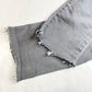 Athleta Skinny Ankle Jeans Womens 6 Gray Sculptek Stretch Denim Raw Hem Fray