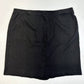 J Jill Ponte Pencil Skirt Womens Large Black Pull On Stretch Knit Back Slit