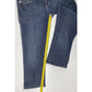 Grace In LA Capri Sz 7 Lowrise Denim Cropped Blue Jeans Rhinestones Jewels