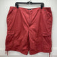 Vintage Ocean Pacific OP Cargo Shorts Mens 40 Red Ripstop Cotton Long Baggy