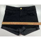 American Eagle Hi-Rise Shortie Sz 8 SuperSuper Stretch Black Denim Shorts RawHem