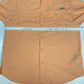 Columbia PFG Button Up Shirt Mens XL Orange Omni Shade Short Sleeve Vented Top